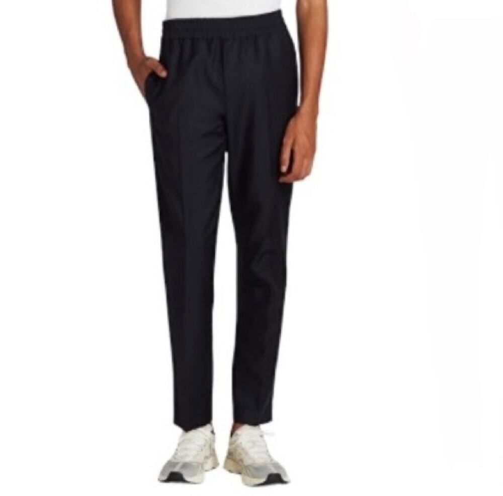 Acne Studios Men's Sweatpants Laine Wool/ Mohair Joggers, Black 48